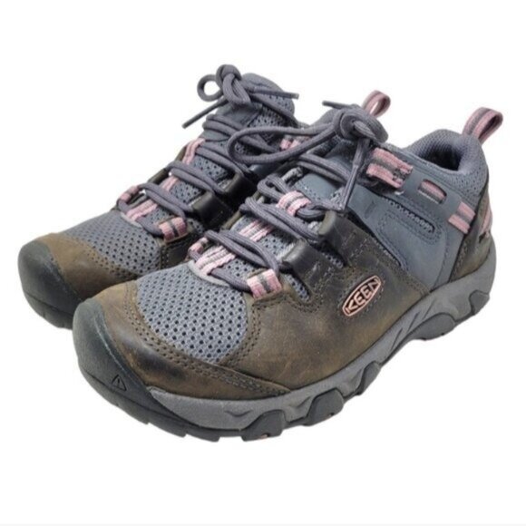 Keen Shoes - Keen | Steens Vent Shoe Waterproof Lace Up Hiking Boots Gray Brown